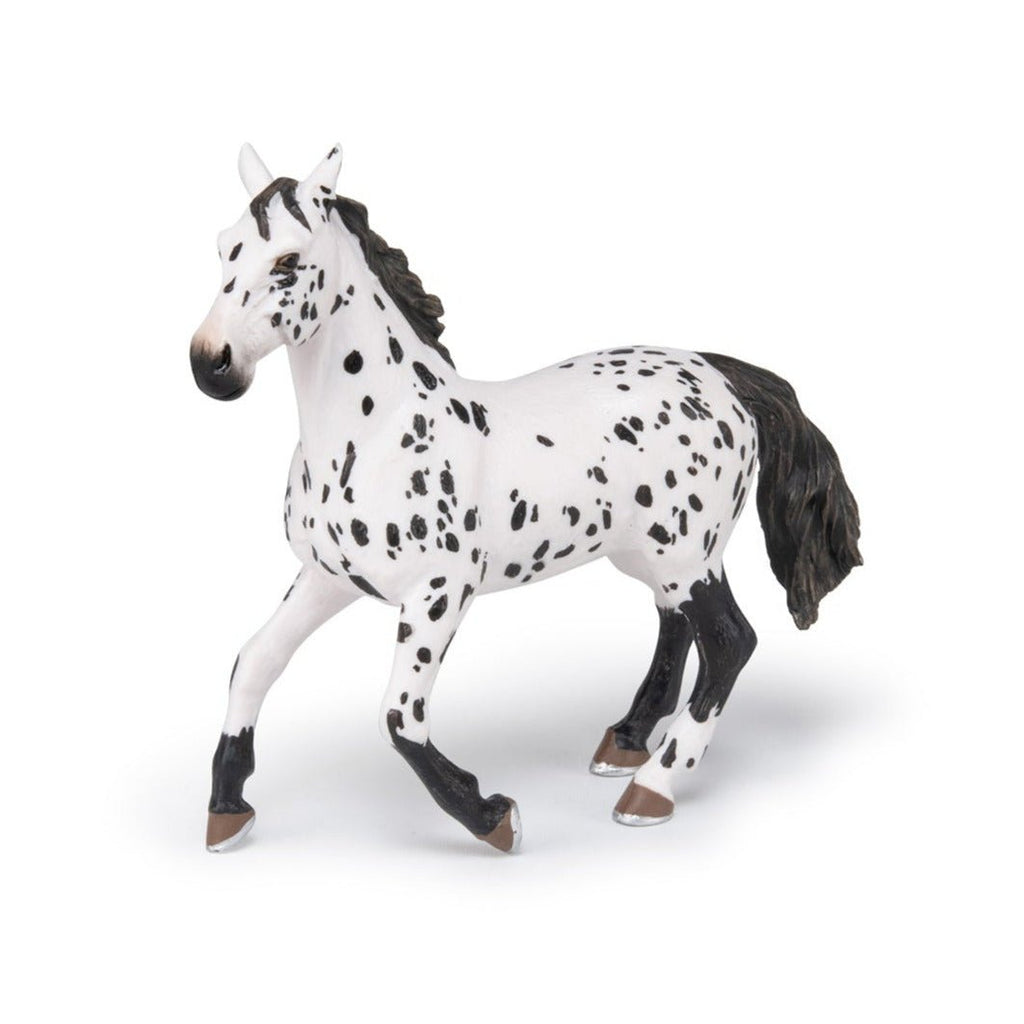 Zwarte Appeloosa Paard - Speeldieren Papo - In den Olifant