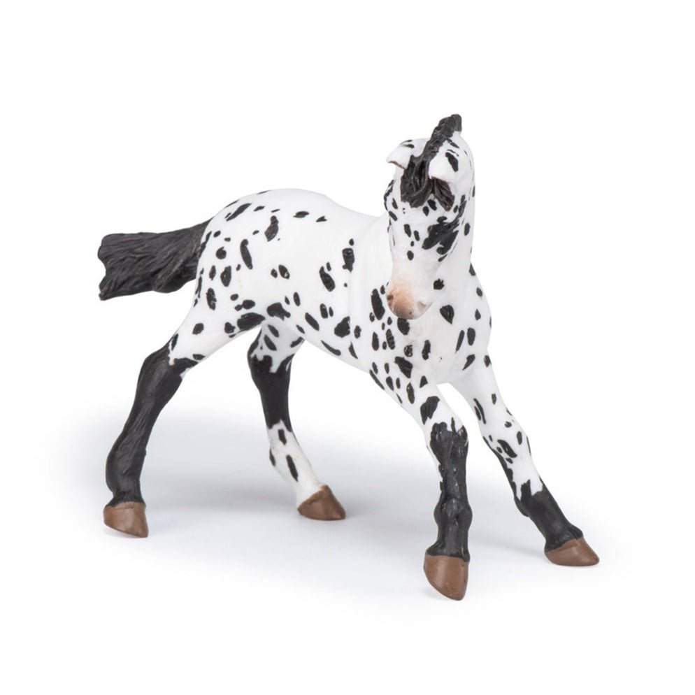 Zwarte Appeloosa Veulen - Speeldieren Papo - In den Olifant