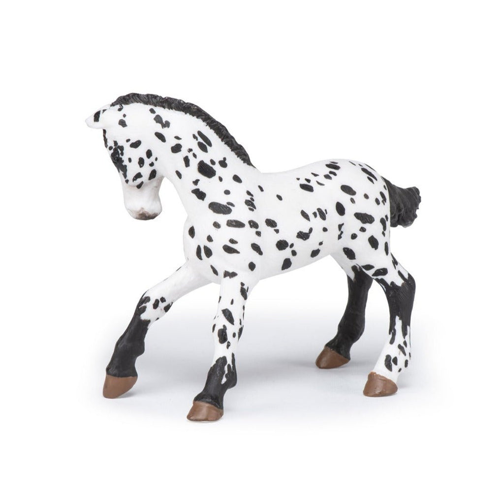 Zwarte Appeloosa Veulen - Speeldieren Papo - In den Olifant