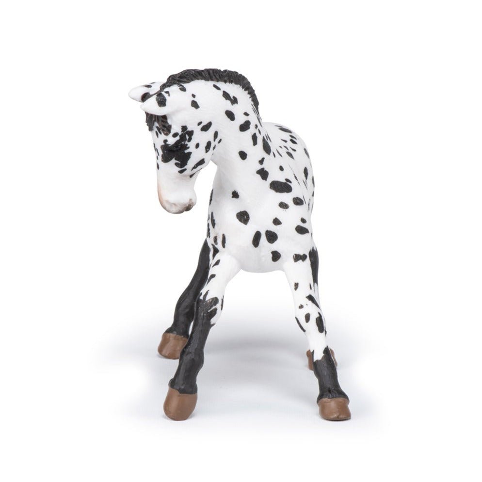 Zwarte Appeloosa Veulen - Speeldieren Papo - In den Olifant