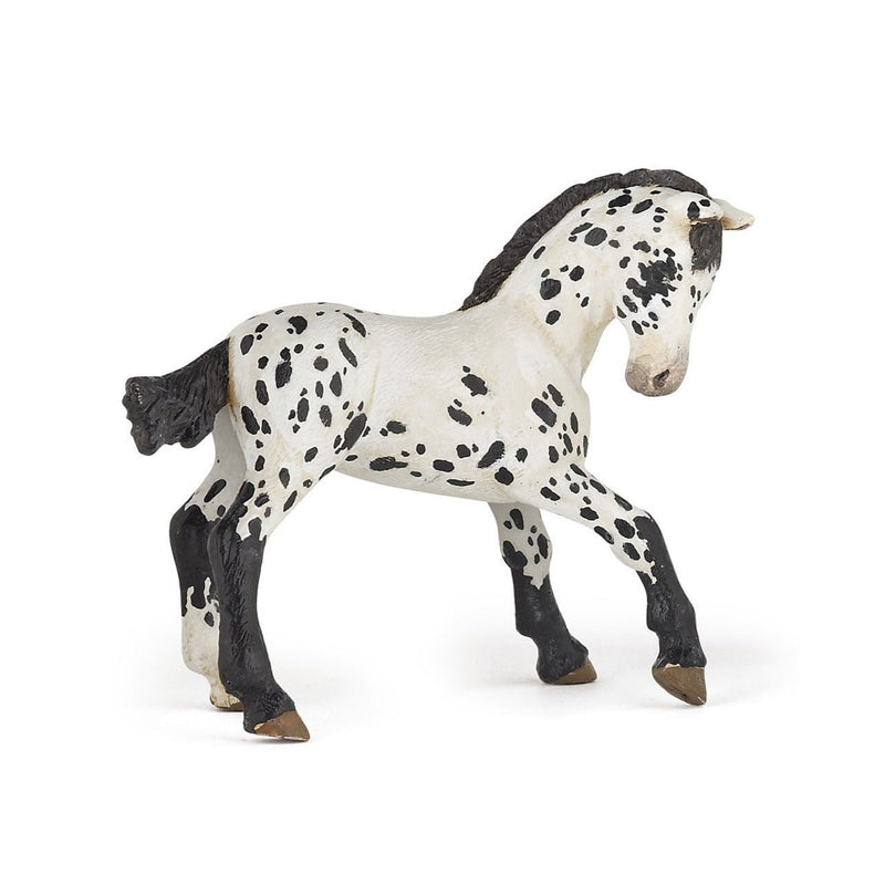 Zwarte Appeloosa Veulen - Speeldieren Papo - In den Olifant