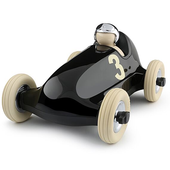 Zwarte Auto - Bruno Racing Car Chrome - Auto's en voertuigen Playforever - In den Olifant