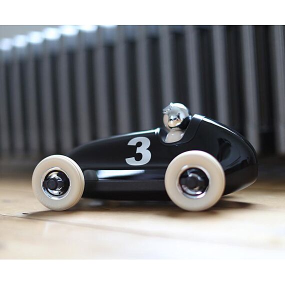 Zwarte Auto - Bruno Racing Car Chrome - Auto's en voertuigen Playforever - In den Olifant