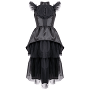 Zwarte verkleedjurk - Gothic Mischief Witch Dress - Verkleedjurken Great Pretenders - In den Olifant