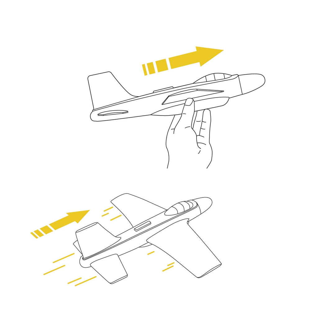 Zweefvliegtuigje Fire Jet - Actief buitenspeelgoed Djeco - In den Olifant